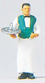 Preiser 28044 HO Scale Individual Figure - Working People -- Waiter
