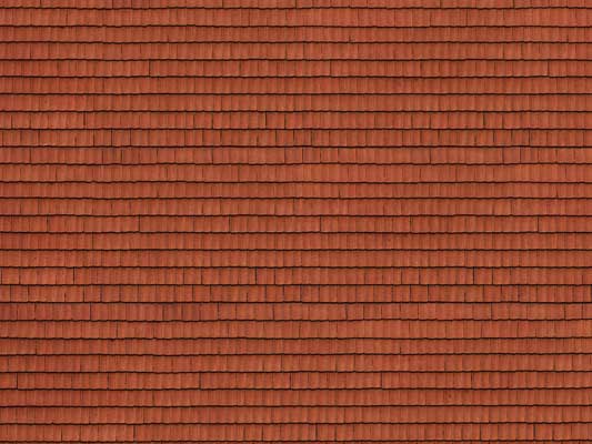 Noch 56670 HO Scale 3-D Printed Cardstock Texture Sheet -- Red Tile