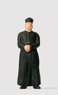 Preiser 28076 HO Scale Individual Figures - Priest Wearing a Cassock