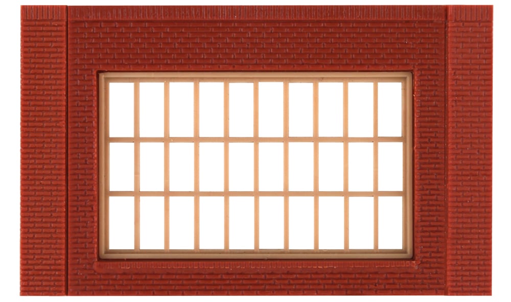 Design Preservation Models 30175 HO Scale Modular Building System(TM) -- One-Story Wall Sections w/Steel Sash Window - Kit