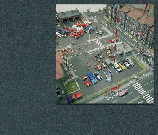 Busch 7085 A Scale Flexible Self-Adhesive Paved Area -- 22-1/8 x 13" 56 x 33cm