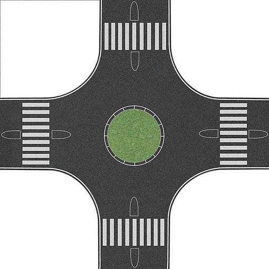Busch 1101 HO Scale Streets/Roadway 4-Way Roundabout (Traffic Circle)