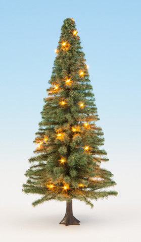 Noch 22131 All Scale Fir Tree with Working LED Christmas Lights