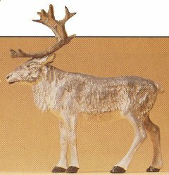 Preiser 47538 1/25 Scale Wild Animal Figures Individual -- Standing Reindeer