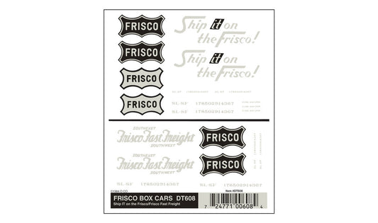 Woodland Scenics DT608 All Scale Frisco Box Cars