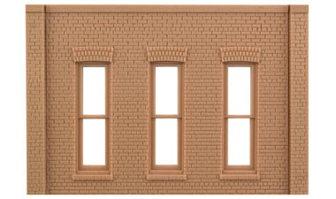 Design Preservation Models 90105 O Scale Modular Walls -- Rectangular Window Wall pkg(2)