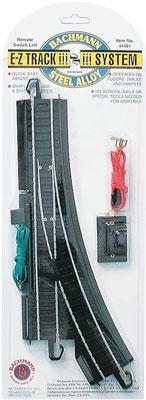 Bachmann 44461 HO Scale E-Z Track Remote-Control Turnout Steel Rail E-