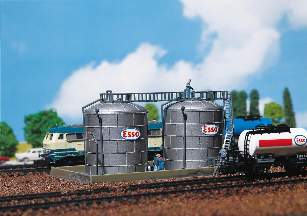 Faller 222131 N Scale 2 Oil Storage Tanks Model Kit