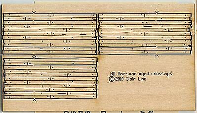Blair Line 019 N Scale Wood Grade Crossing - Kit (Laser-Cut Wood)
