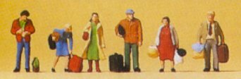 Preiser 79017 N Scale Passengers -- Waiting