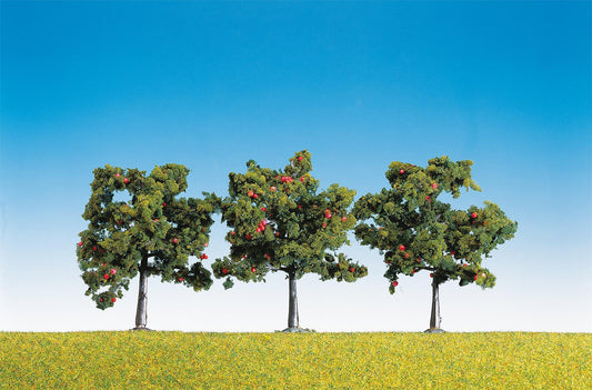 Faller 181403 HO/N/TT Scale 3 Apple Trees with Fruit, 80mm