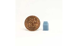 All Scale Miniatures 870848 HO Square Trash Can 5-Pack