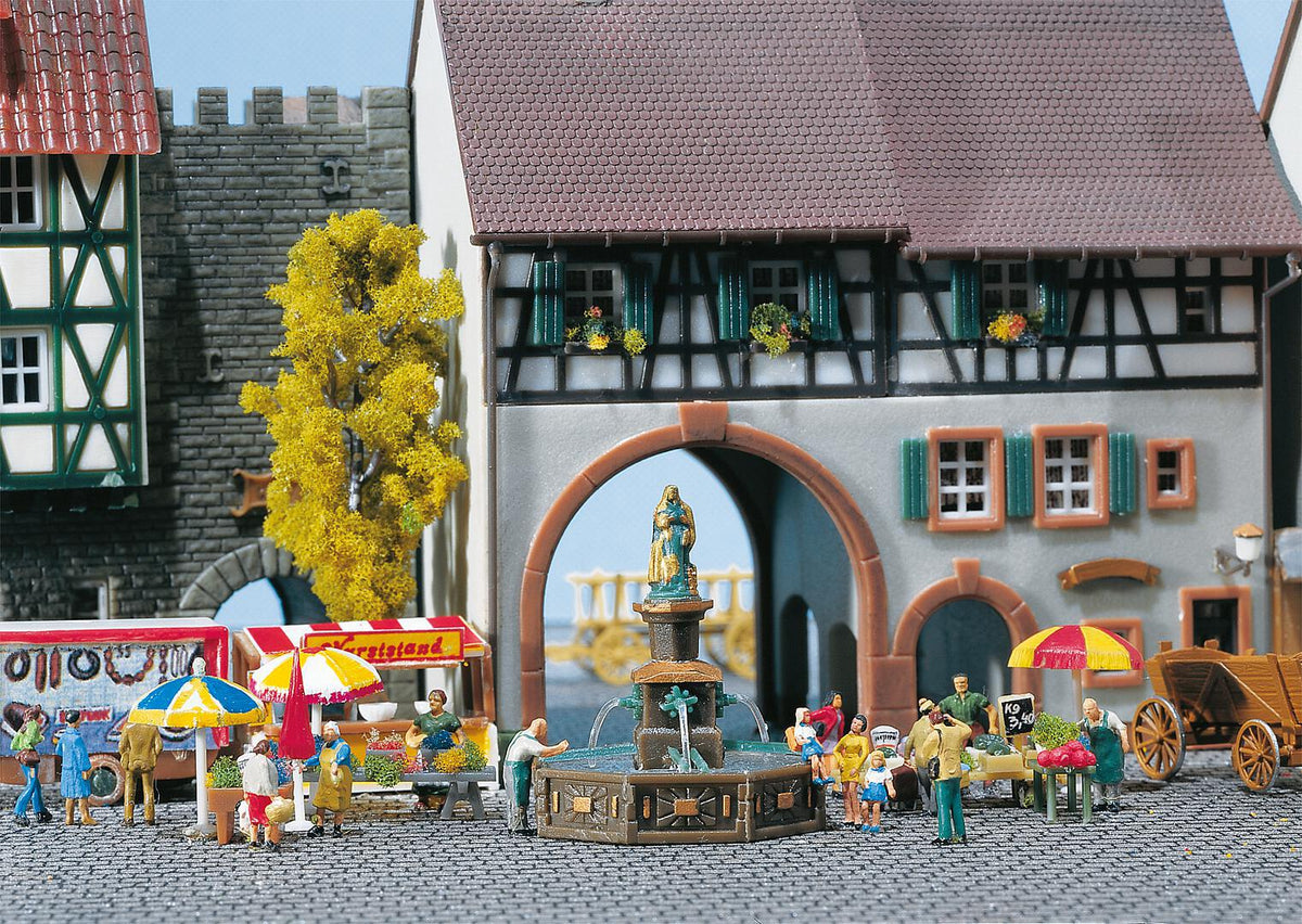Faller 272574 N Scale Fountain with Figure Model Kit