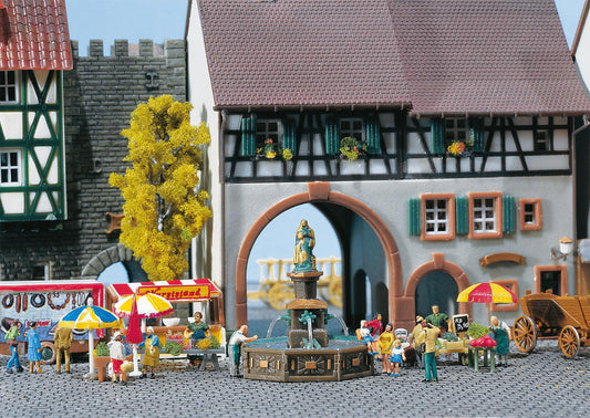 Faller 272574 N Scale Fountain with Figure Model Kit