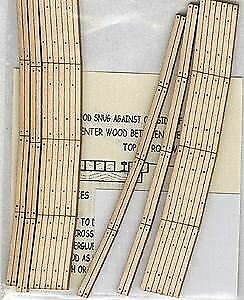 Blair Line 125 HO Scale Laser-Cut Curved 2-Lane Wood Grade Crossing