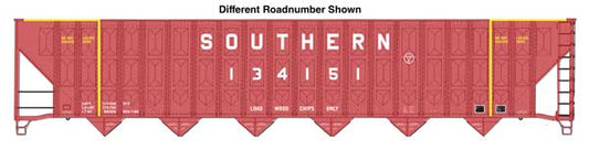 Walthers Mainline 910-56369 HO Scale 73' Wood Chip Hopper RTR Southern #134567