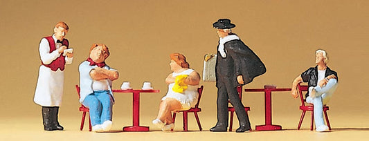 Preiser 10368 HO Scale Tourists, Waiter & Artist Figures
