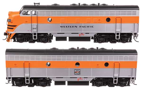 Walthers Mainline 910-11419 HO Scale EMD F7 A-B Set Standard DC WP #921D/921B