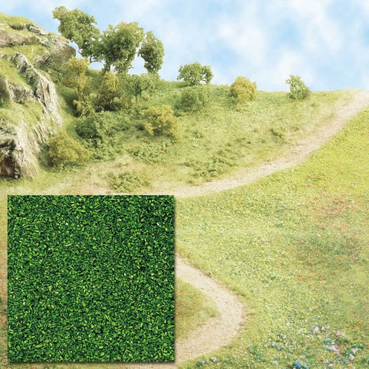 Busch 7302 A Scale Grass Scatter Material Ground Cover -- Medium Green 2-13/16oz 80g