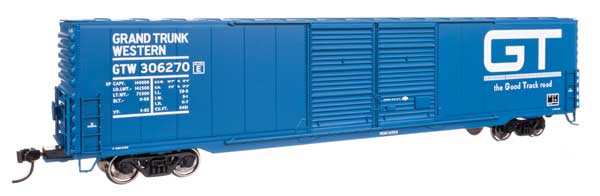 Walthers Mainline 910-3407 HO Scale 60' PS Double Door Boxcar GTW #306270