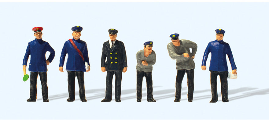 Preiser 12447 HO Scale German Railway Personnel 1925 pkg(6)
