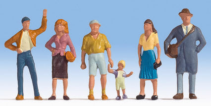 Noch 15478 HO Scale Passers-By -- Set #1 pkg(6)
