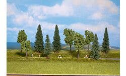 Walthers SceneMaster 949-1157 HO Mixed Deciduous & Pine Trees pkg(10)