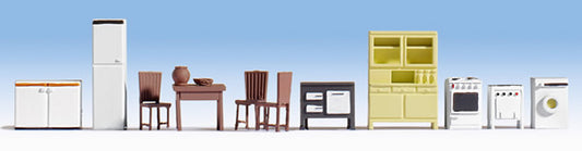 Noch 14833 HO Scale Kitchen Furniture Set