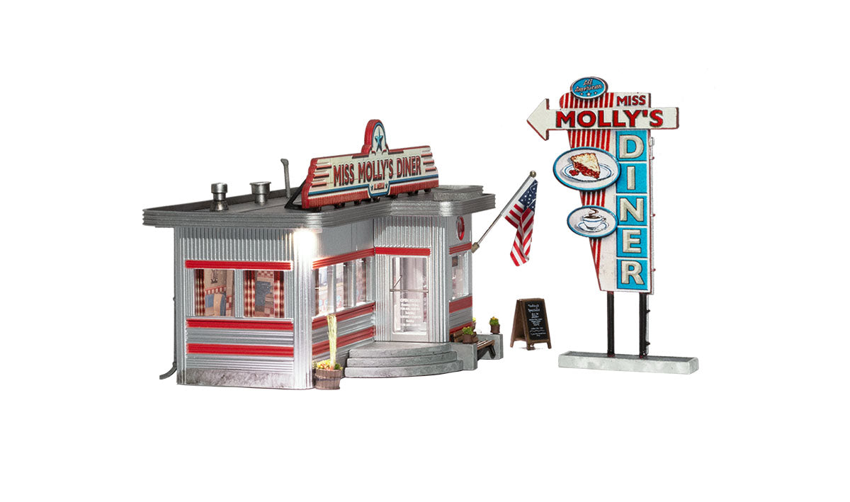 Woodland Scenics BR5066 HO Scale Miss Molly's Diner