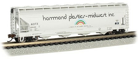 Bachmann 17563 N Scale ACF 56' 4-Bay Center-Flow Hammond Plastics