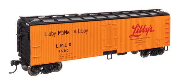 Walthers Mainline 910-41314 HO Scale 40' Wood Reefer RTR Libby #1590