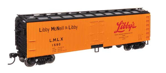 Walthers Mainline 910-41314 HO Scale 40' Wood Reefer RTR Libby #1590