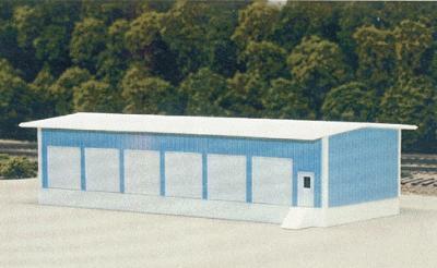 Pikestuff 8004 N Scale Truck Terminal -- 30' x 80' (blue)