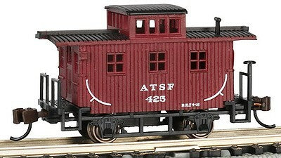Bachmann 15753 N Scale Old-Time Wood Bobber Caboose Atchison Topeka