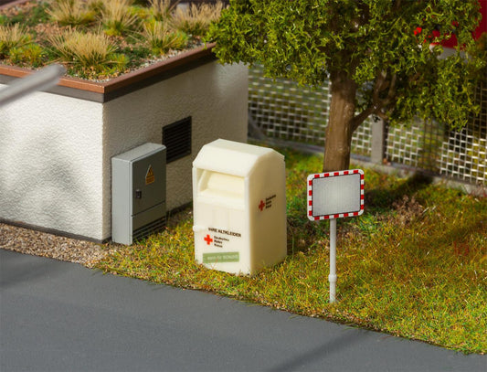 Faller 180932 HO Scale Old-Clothes Donation Container Kit