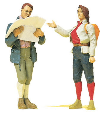 Preiser 45119 G Scale Pedestrians -- Standing Hikers