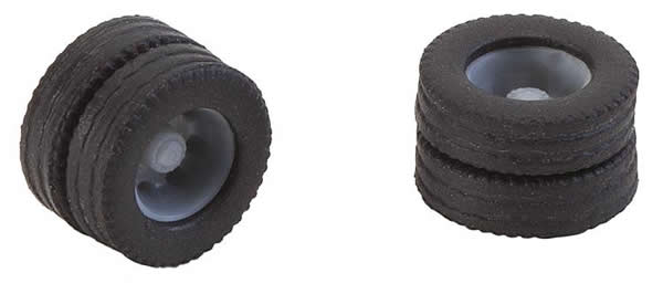 Faller 163111 HO Scale Dually Truck Tires & Rims - Car System