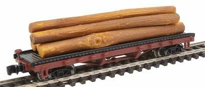 Bachmann 18352 N Scale ACF 40' Log Car 1935-1960 Version