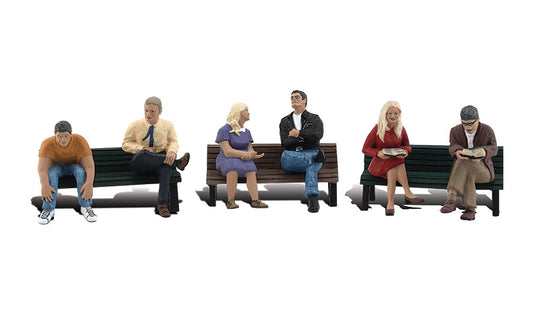 Woodland Scenics A1924 HO Scale People on Benches