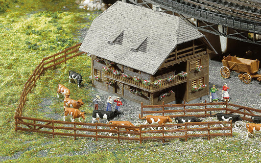 Faller 272402 N Scale Bonanza Fence Model Kit, 930 mm, Epoch I