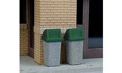 Walthers SceneMaster 949-4174 HO Modern Trash Cans 24-Pack