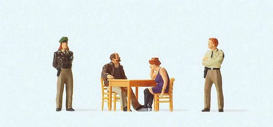 Preiser 10604 HO Scale Emergency Workers -- Questioning