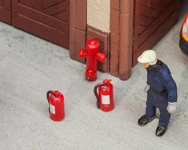 Faller 180950 HO Scale Fire Extinguishers & Hydrants