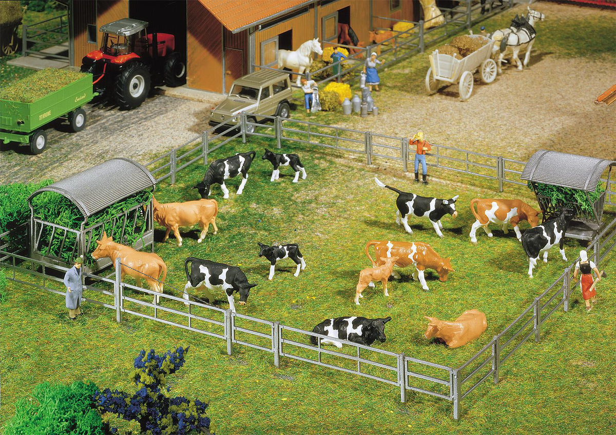 Faller 180434 HO Farmyard Fence Systems Kit, 2000 mm