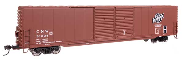 Walthers Mainline 910-3404 HO Scale 60' PS Double Door Boxcar CNW #91338