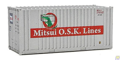 Walthers SceneMaster 949-8014 HO Scale 20' Corrugated Container -- Mitsui OSK