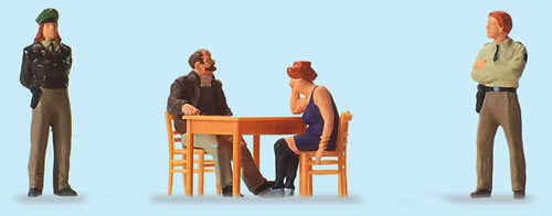 Preiser 10604 HO Scale Emergency Workers -- Questioning