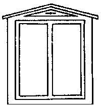 Grandt Line W-10 O Scale Durango Station Windows -- Two-Pane, 36 x 44"