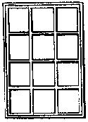 Grandt Line HO-77 HO Scale Window -- Single-Sash, 12-Pane, Scale 72 x