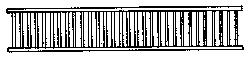 Grandt Line HO-83 HO Scale Porch/Lanai Railing -- Scale 35" High